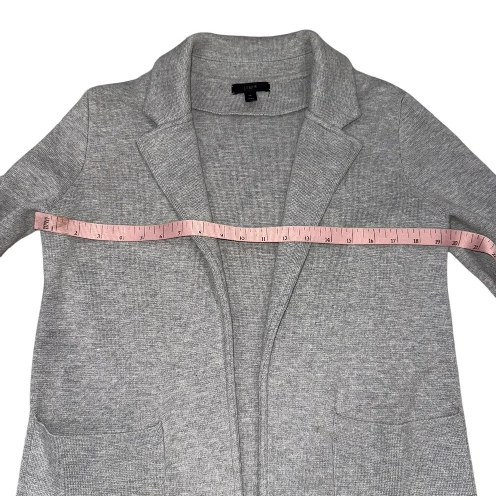 J. Crew Sophie Open-Front Sweater-Blazer in Heather Gray - Size XS